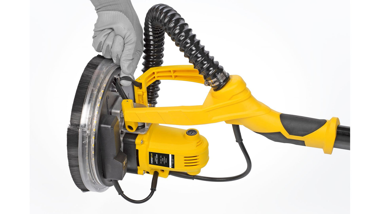 Girafsliber 1050 W Ø225 mm med LED-ring og forlængerrør