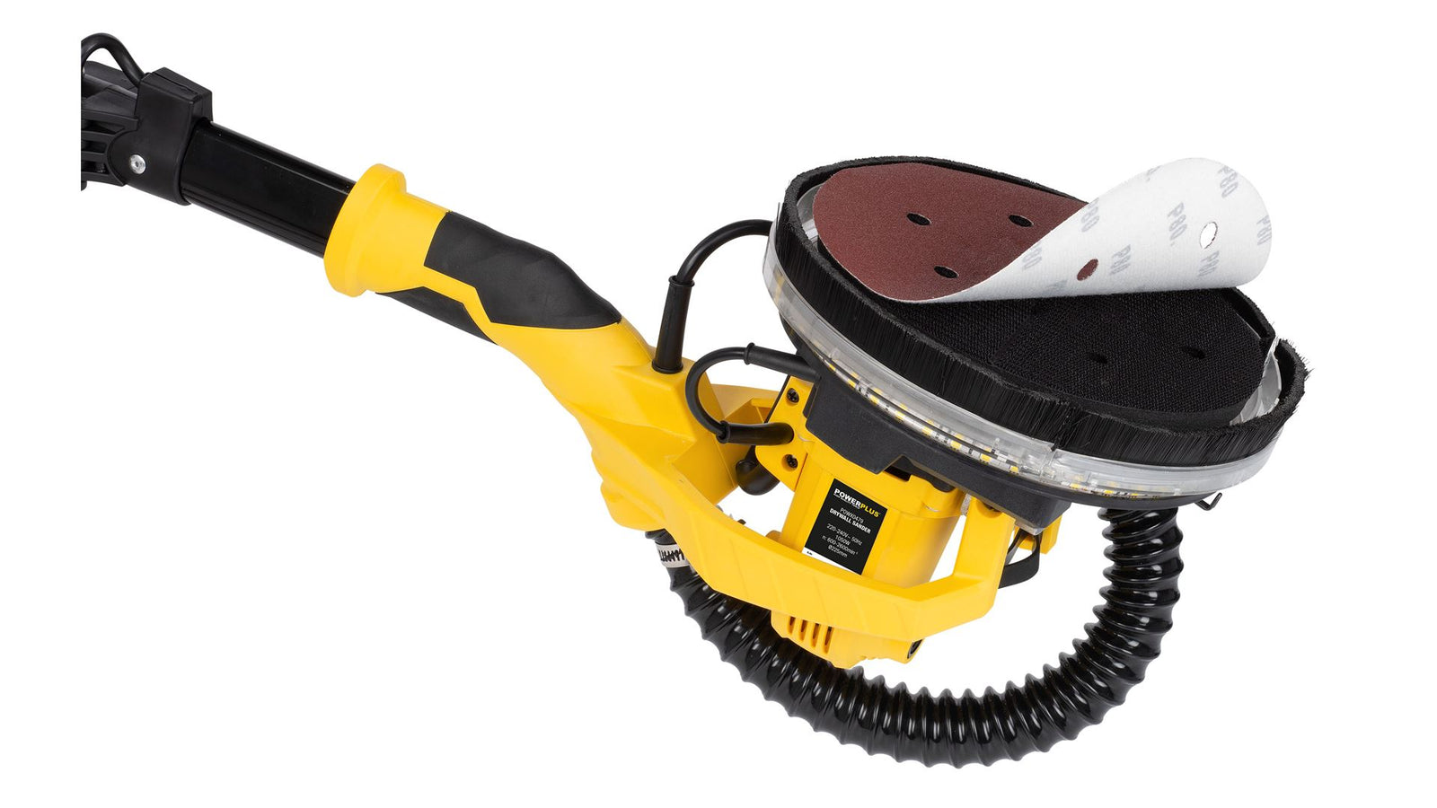Girafsliber 1050 W Ø225 mm med LED-ring og forlængerrør