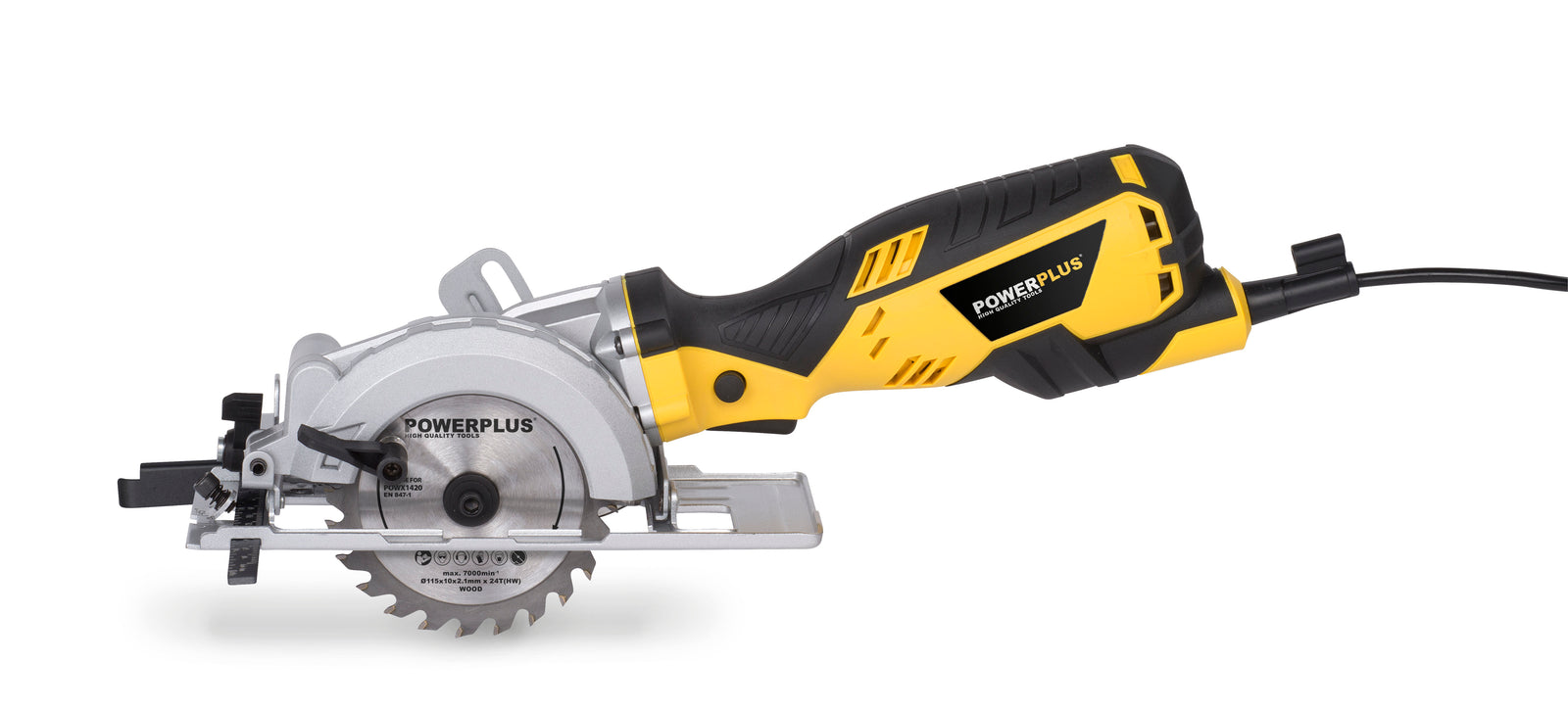 Minirundsav 600 W med klinge Ø115 mm