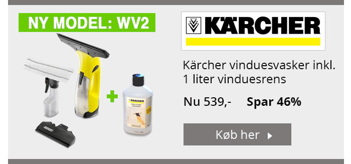 Tilbud Kärcher Vinduesvasker Premium med 1 liter vinduesrens