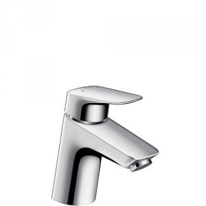 Billede af Håndvaskarmatur med push-open ventil Hansgrohe Logis 70