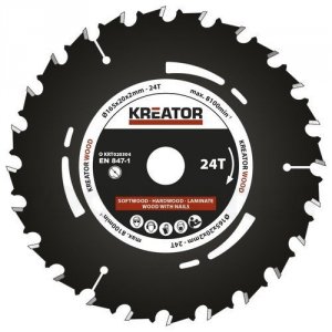 Kreator Rundsavsklinge KRT020304 165 mm FS 24 HM tænder - 165 mm
