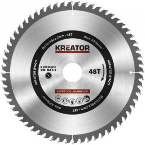 Billede af Rundsavsklinge 216 mm 48 HM tænder Kreator KRT020423 hos Toolworld.dk