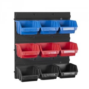 Værktøjsvæg med 9 bokse