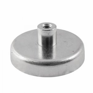 Se Ferrit pottemagnet Ø32 mm med M4 gevindbøsning (75N) hos Toolworld.dk