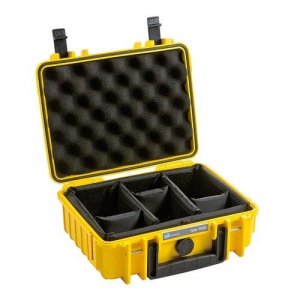 Se B&W Outdoor Cases BW OUTDOOR CASES TYPE 1000 YEL RPD (DIVIDER SYSTEM - Kuffert hos Toolworld.dk