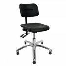 Diesella  Dynamo arbejdsstol med sæde/ryg i pu-skum, faste fødder og indstilling af sæde- og ryg (420-550 mm)